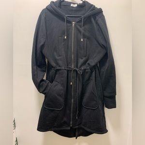 Chic soul Zip up tunic length hoodie